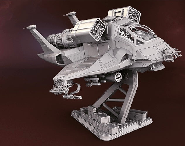 BSG TOS 1978 and New Series Battlestar Galactica ship lot (4) 16k resin print