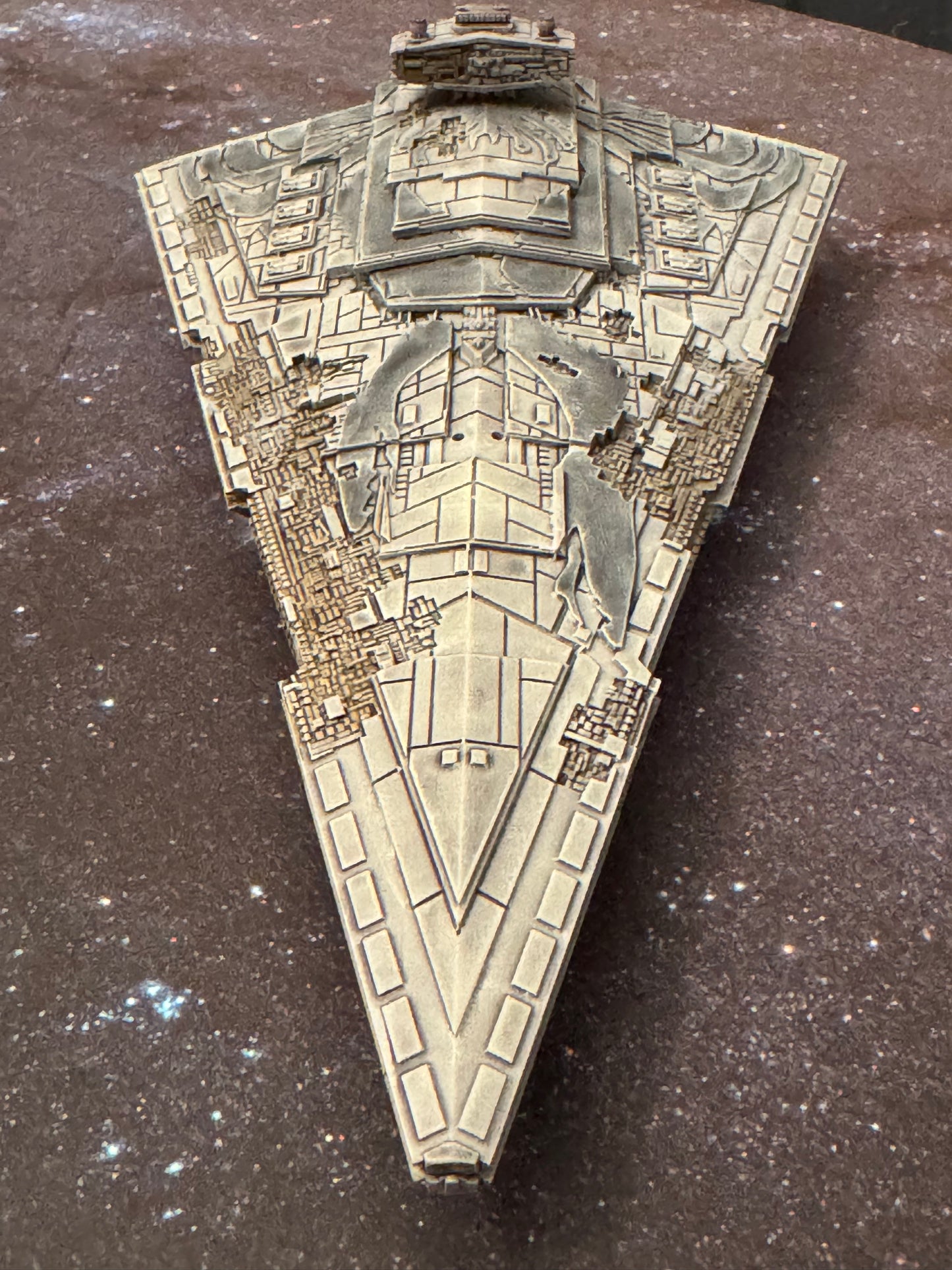 Star Wars Armada Thrawn Chimaera Imperial Star Destroyer ISD-1 Raw Unpainted - or - PAINTED 14k 3D