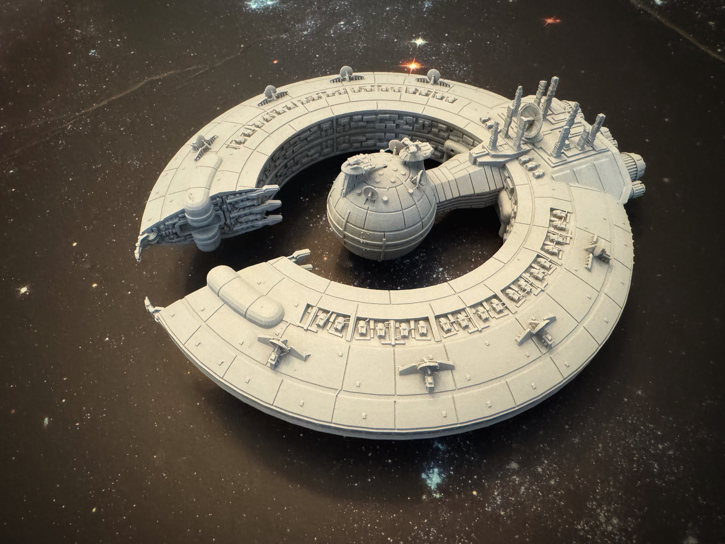 Star Wars Armada CIS Lucrehulk Battlecruiser Raw/Unpainted -or- Hand Painted Model 3D 14k Resin