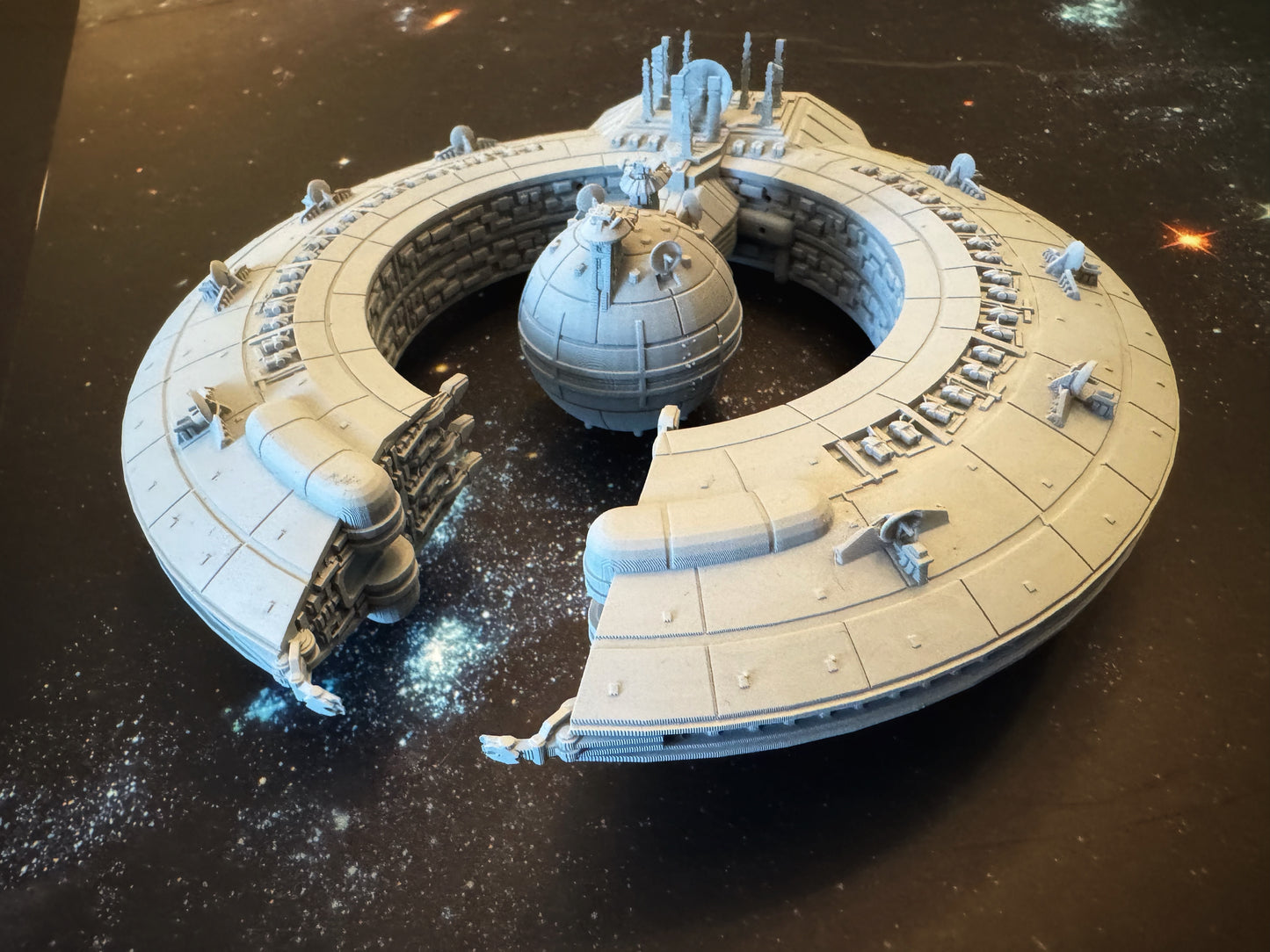 Star Wars Armada CIS Lucrehulk Battlecruiser Raw/Unpainted -or- Hand Painted Model 3D 14k Resin