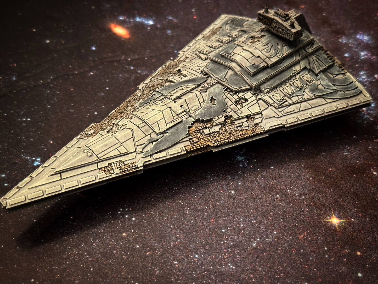 Star Wars Armada Thrawn Chimaera Imperial Star Destroyer ISD-1 Raw Unpainted - or - PAINTED 14k 3D