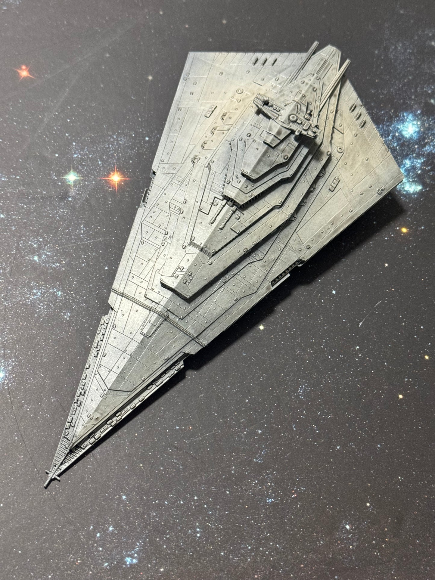Star Wars Armada Resurgent Stsr Destroyer Raw/Unpainted -or- Hand Painted Model 3D 14k Resin