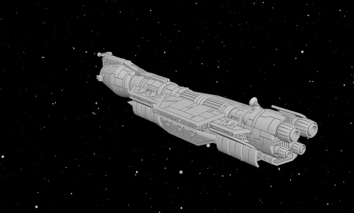 Star Wars Armada GAR Republic Judicial Forces Cruiser Raw/Unpainted -or- Hand Painted Model 3D 14k Resin