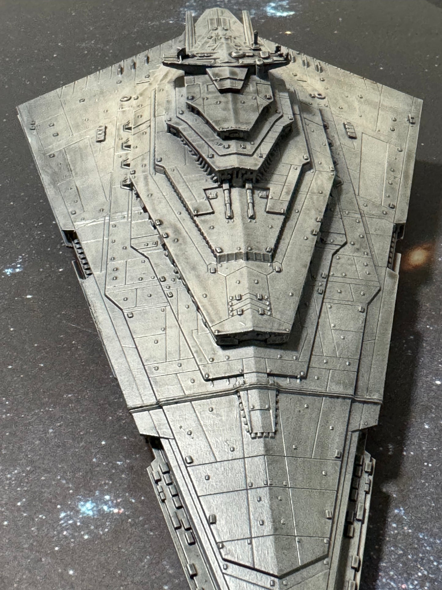 Star Wars Armada Resurgent Stsr Destroyer Raw/Unpainted -or- Hand Painted Model 3D 14k Resin