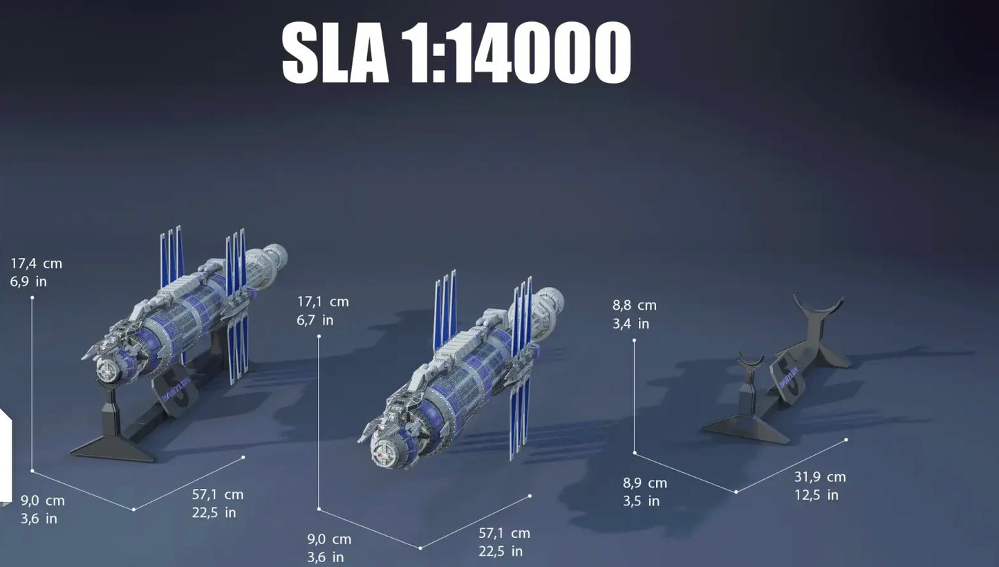 Babylon 5 Earth Alliance Space Station HIGH detail 3D print FanArt