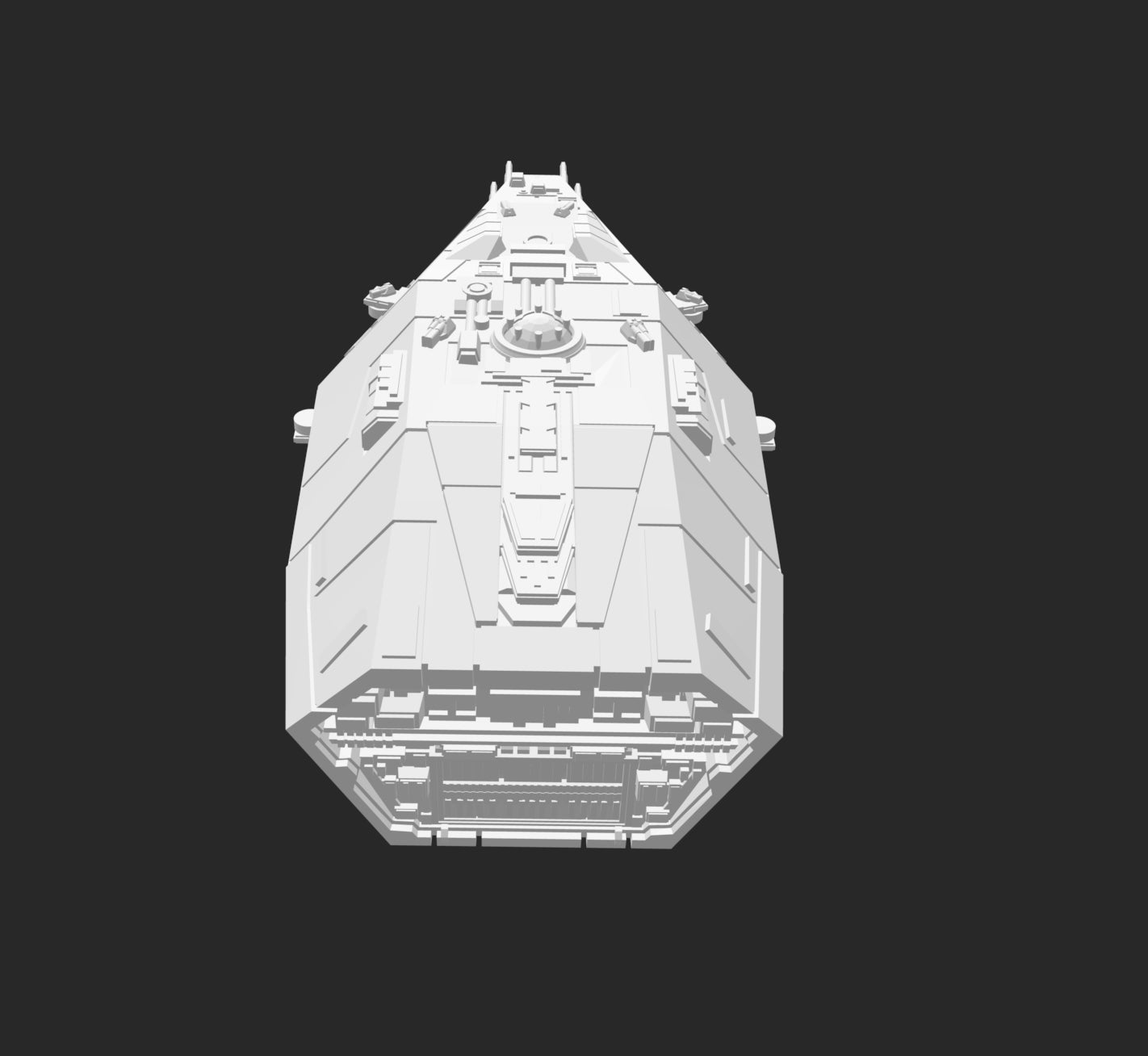 Star Wars Armada Imperial Ton Falk Carrier Raw/Unpainted -or- Hand Painted Model 3D 14k Resin