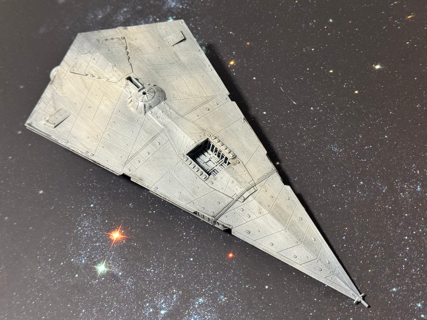 Star Wars Armada Resurgent Stsr Destroyer Raw/Unpainted -or- Hand Painted Model 3D 14k Resin