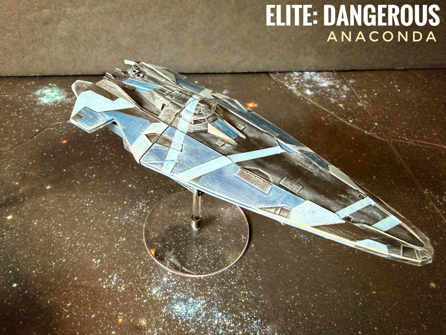 Elite: Dangerous ANACONDA (1000:1 = 152.375 mm L) HAND PAINTED 16k 3D FanArt