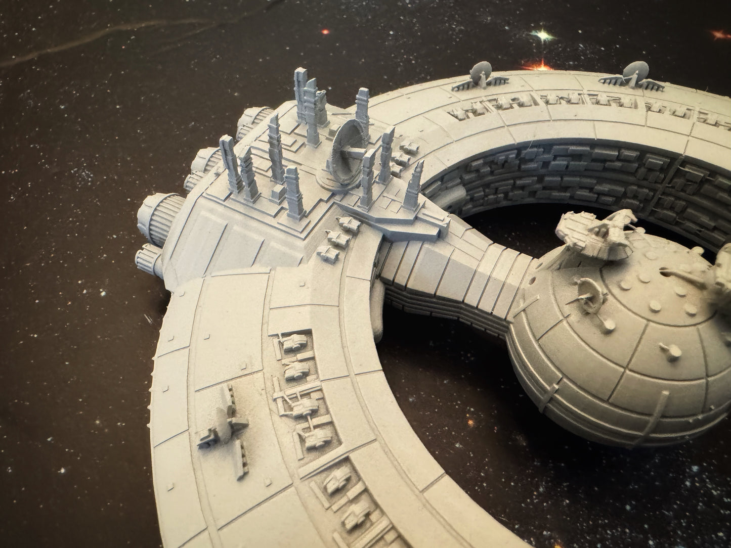 Star Wars Armada CIS Lucrehulk Battlecruiser Raw/Unpainted -or- Hand Painted Model 3D 14k Resin