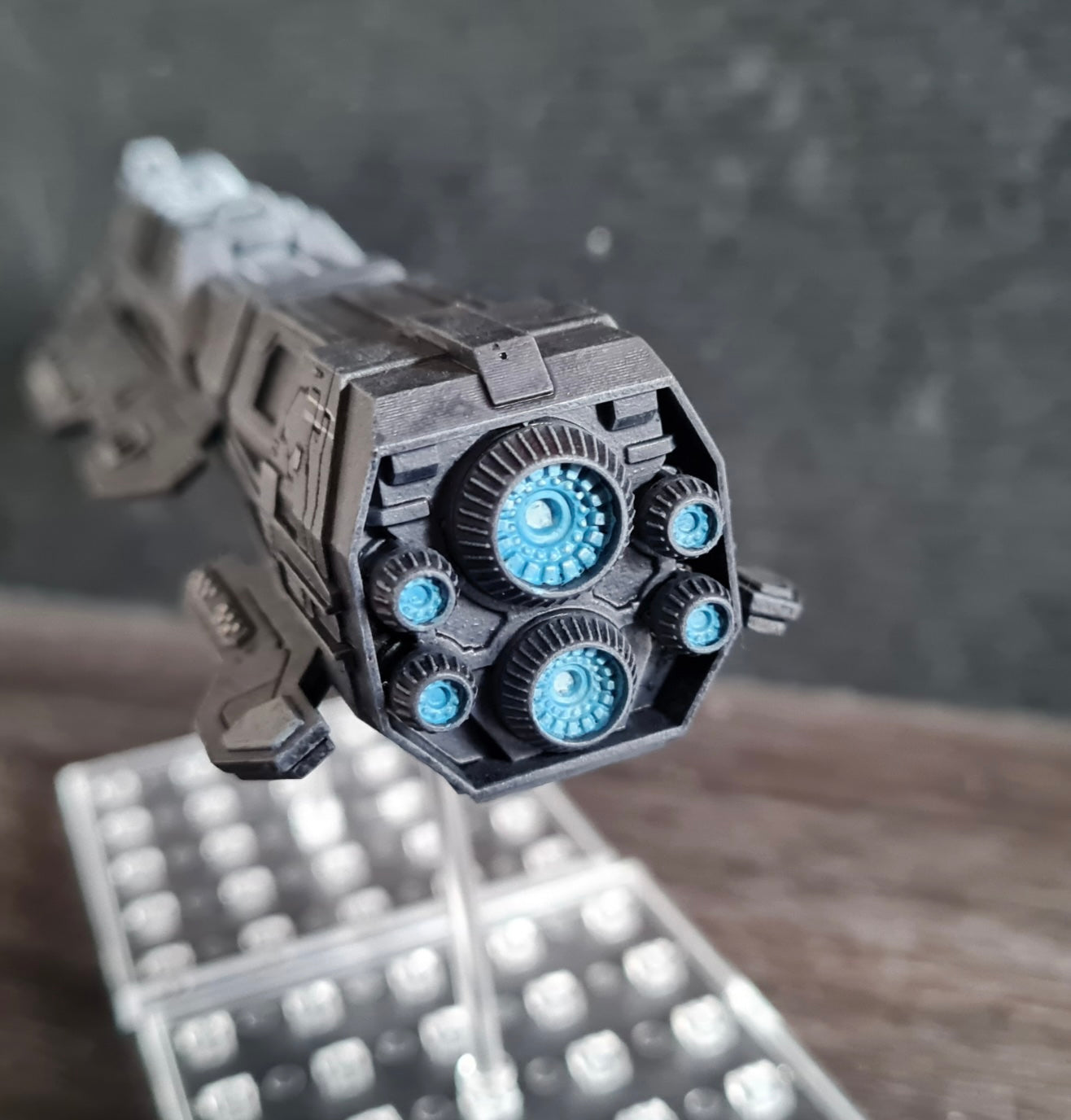 HALO Fleet Battles (Star Wars Armada scale) UNSC Colossus-Class SuperCarrier Hand-Painted or Raw 14k 3D Resin Print