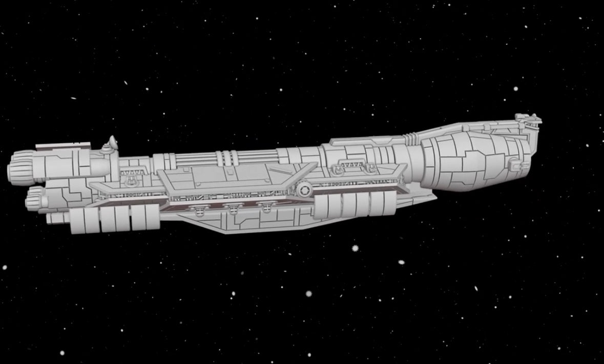 Star Wars Armada GAR Republic Judicial Forces Cruiser Raw/Unpainted -or- Hand Painted Model 3D 14k Resin