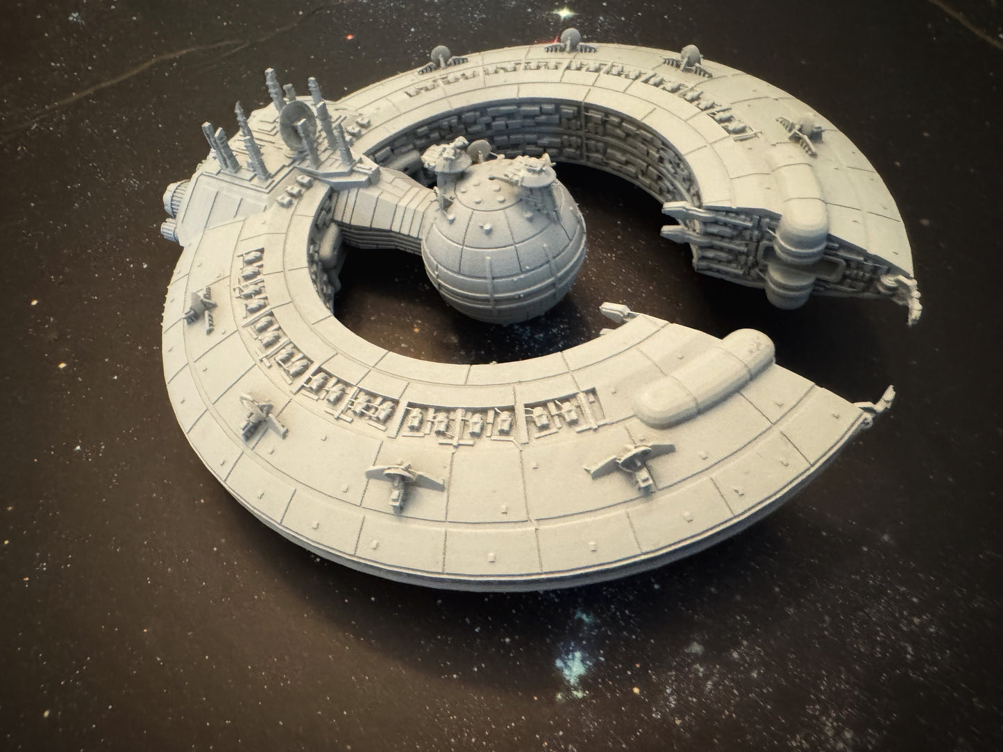 Star Wars Armada CIS Lucrehulk Battlecruiser Raw/Unpainted -or- Hand Painted Model 3D 14k Resin