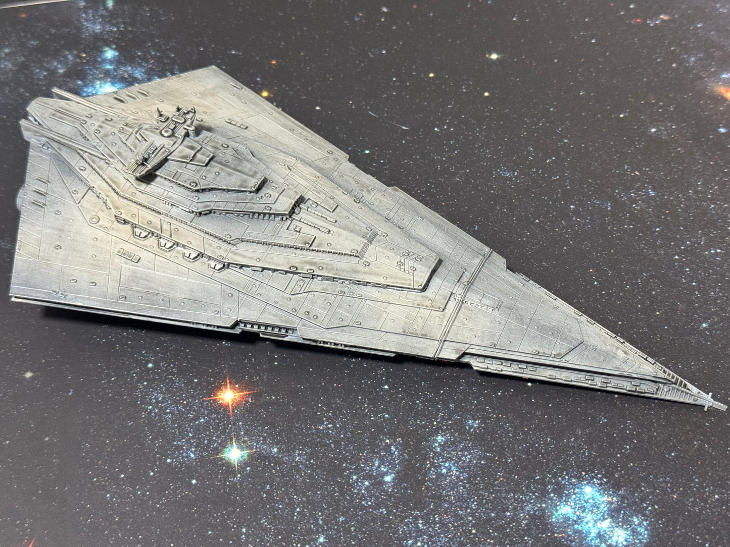 Star Wars Armada Resurgent Stsr Destroyer Raw/Unpainted -or- Hand Painted Model 3D 14k Resin