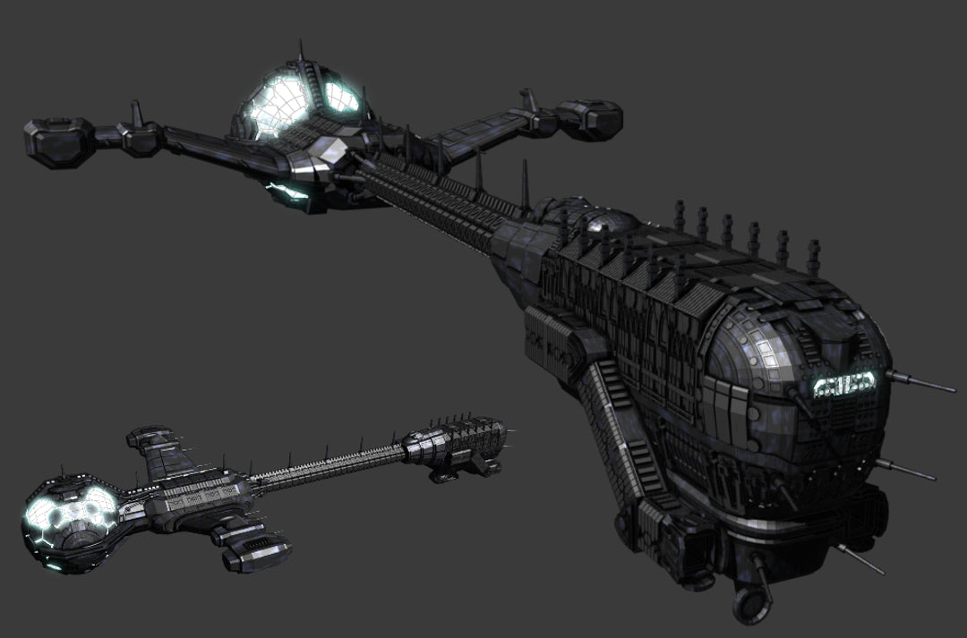 Event Horizon Movie Starship HIGH detail 3D print Dark Edge Games