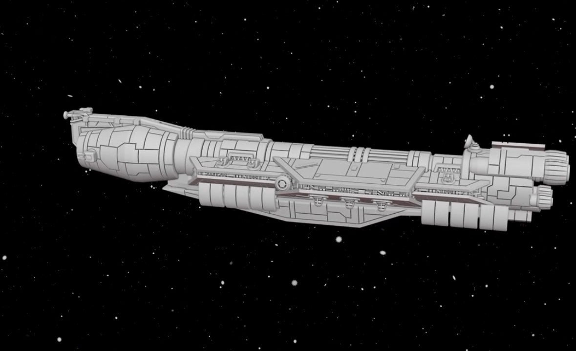 Star Wars Armada GAR Republic Judicial Forces Cruiser Raw/Unpainted -or- Hand Painted Model 3D 14k Resin
