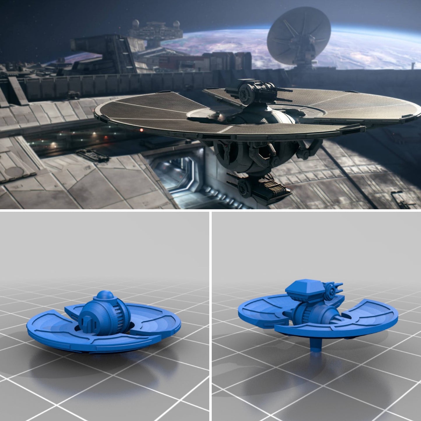 Star Wars Armada Cinder Satellites Pack (6) 16k 3D print