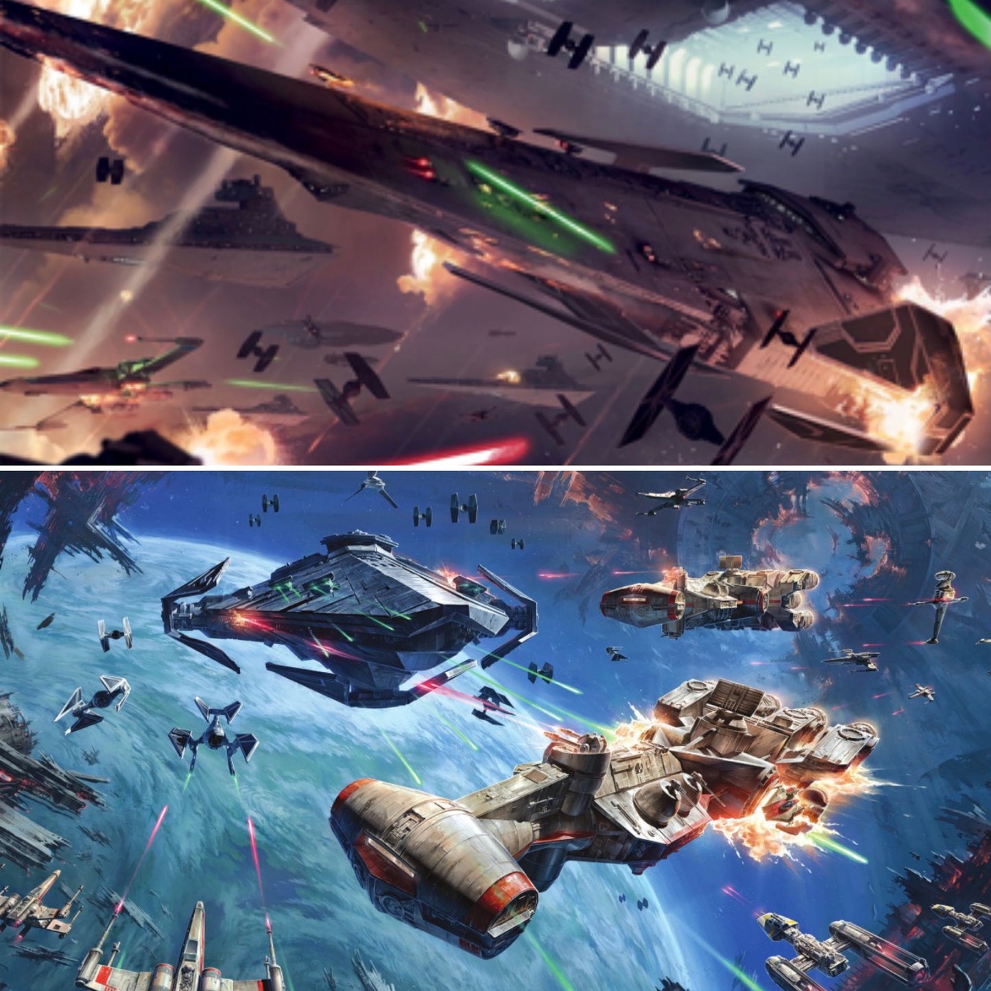 Star Wars X-Wing 1/270 Corvus Raider II Class Corvette 14k 3D