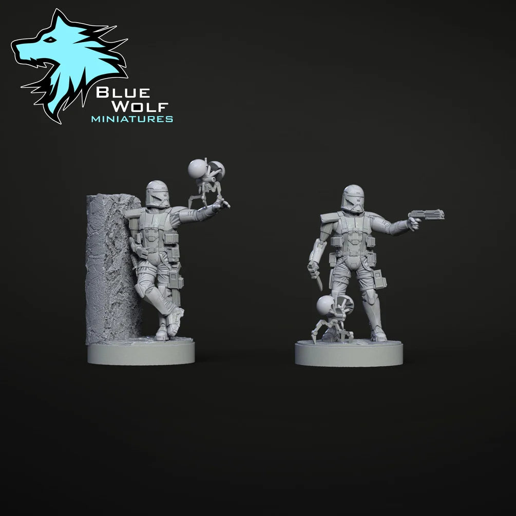 Star Wars LEGION Phase 2 Clone Soldiers or set w/Drop Ship • Raw/Unpainted -or- Hand Painted Model 3D 14k Resin