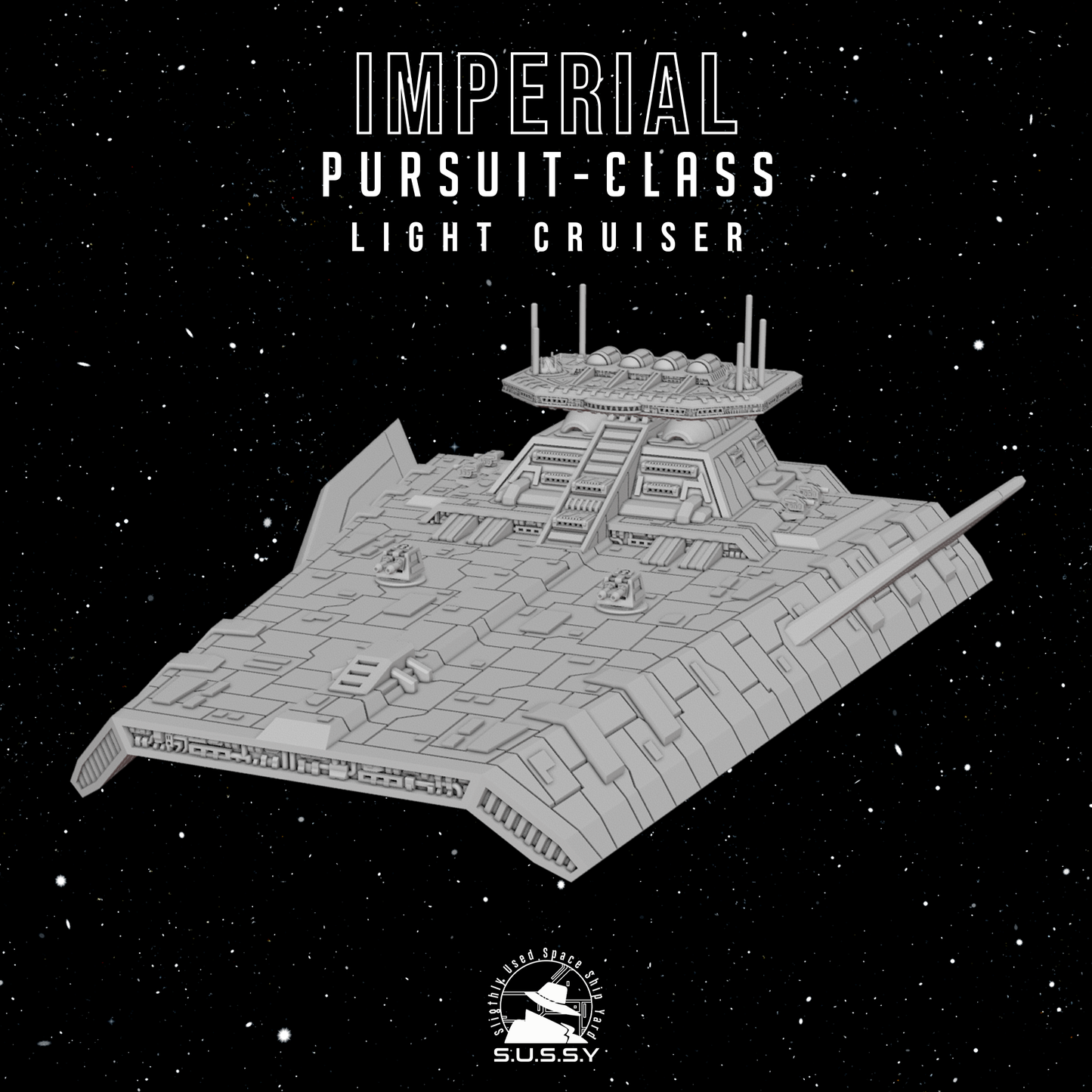 Star Wars Armada Imperial Pursuit Light Cruiser 16k 3D print