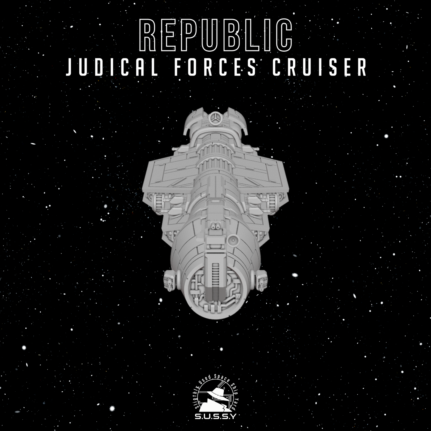 Star Wars Armada GAR Republic Judicial Forces Cruiser 16k 3D print