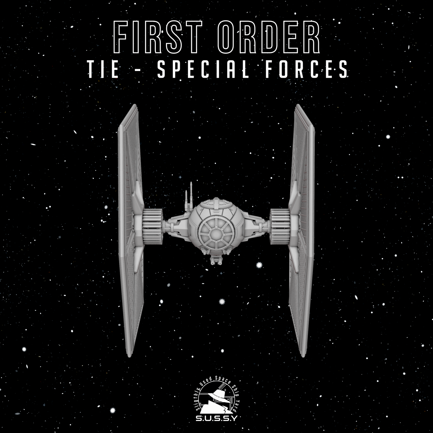 Star Wars X-Wing 1/270 First Order TIE Special Forces 16k 3D print