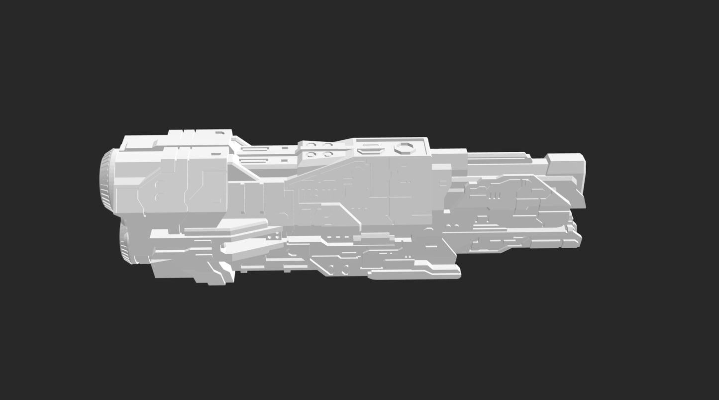 HALO Fleet Battles (Star Wars Armada scale) UNSC Valiant-Class Super Heavy Cruiser Hand-Painted or Raw 14k 3D Resin Print
