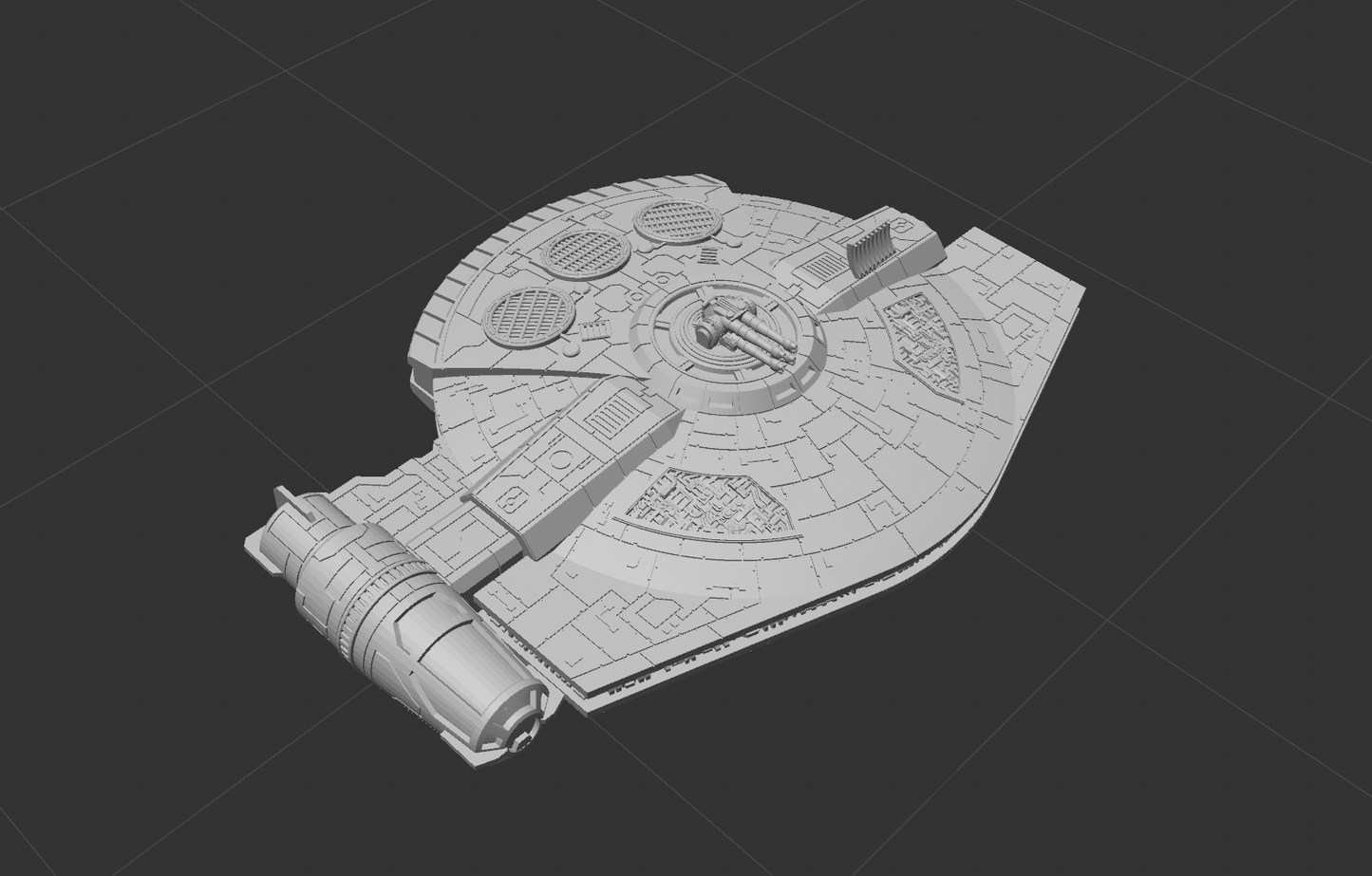 Star Wars X-Wing 1/270 Corellian YT-2100 Light Freighter 16k 3D print