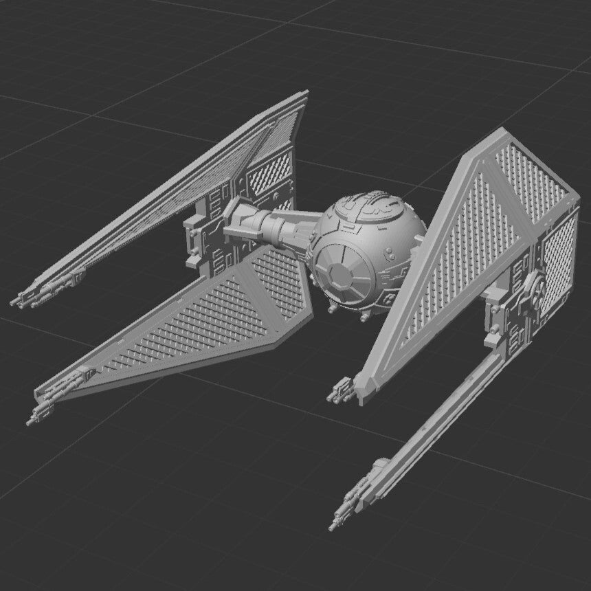 Star Wars X-Wing 1/270 Imperial TIE Interceptor 16k 3D print
