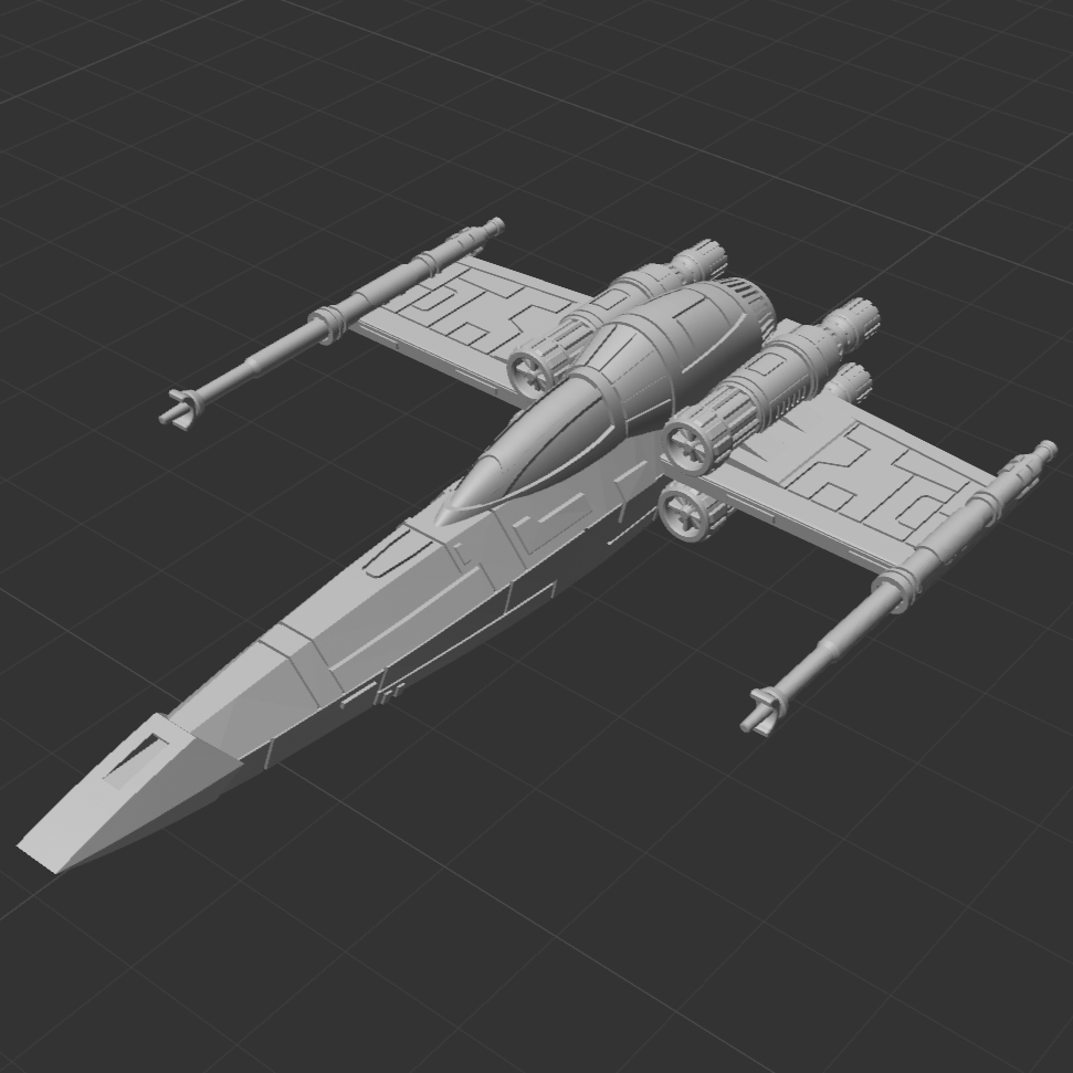 Star Wars X-Wing 1/270 GAR Clone Republic Z-95 Headhunter 16k 3D print