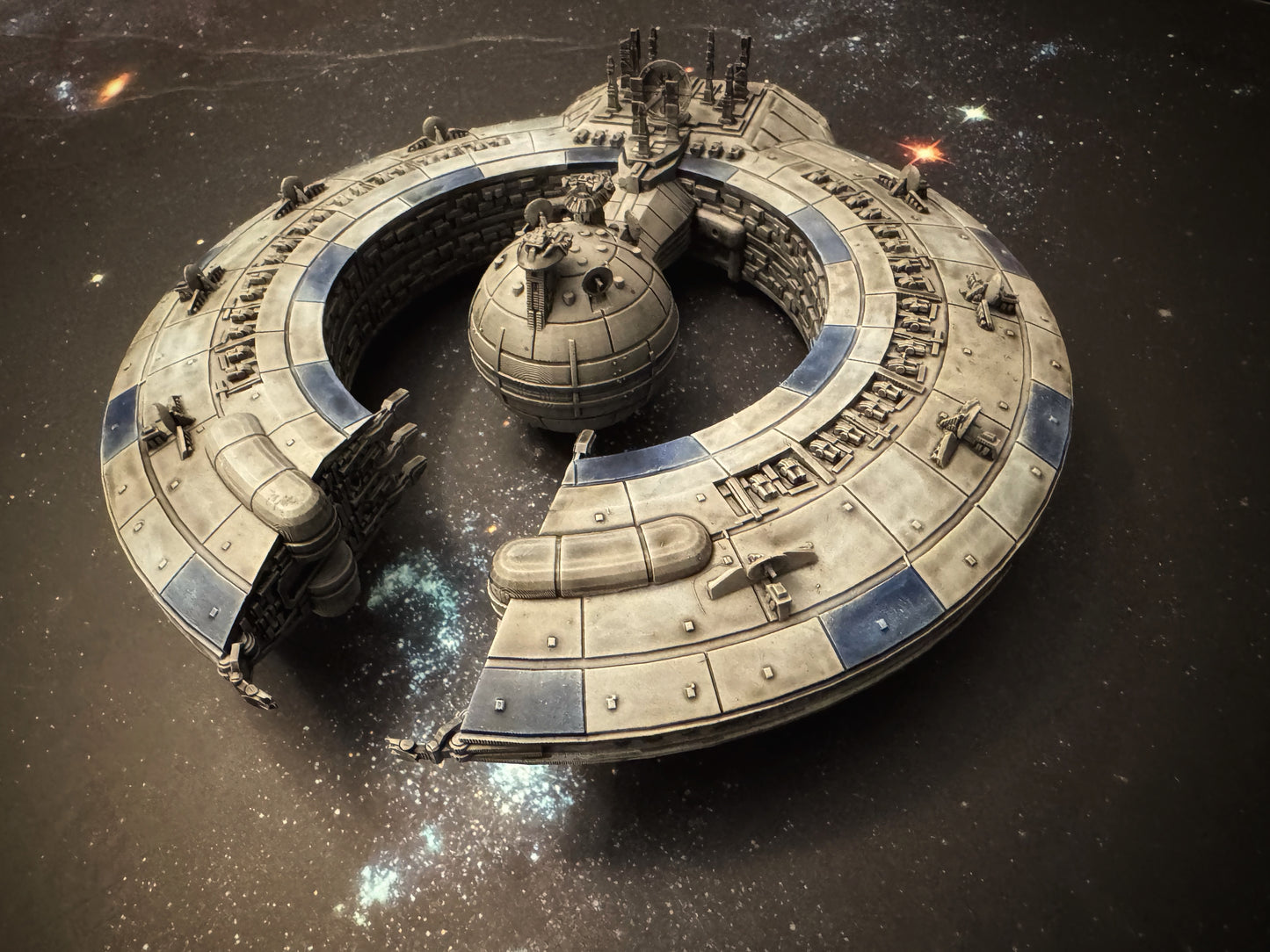 Star Wars Armada CIS Lucrehulk Battlecruiser Raw/Unpainted -or- Hand Painted Model 3D 14k Resin