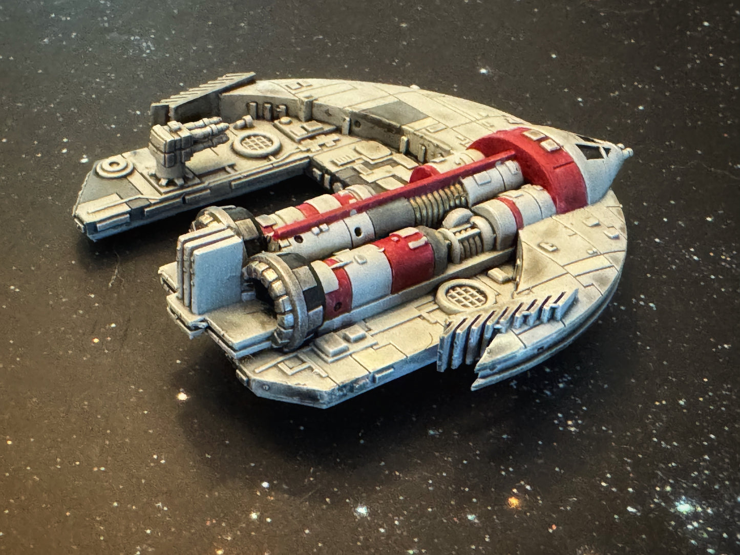 Star Wars X-Wing Punishing One Jumpmaster 5000 Freighter HAND PAINTED 14k 3D