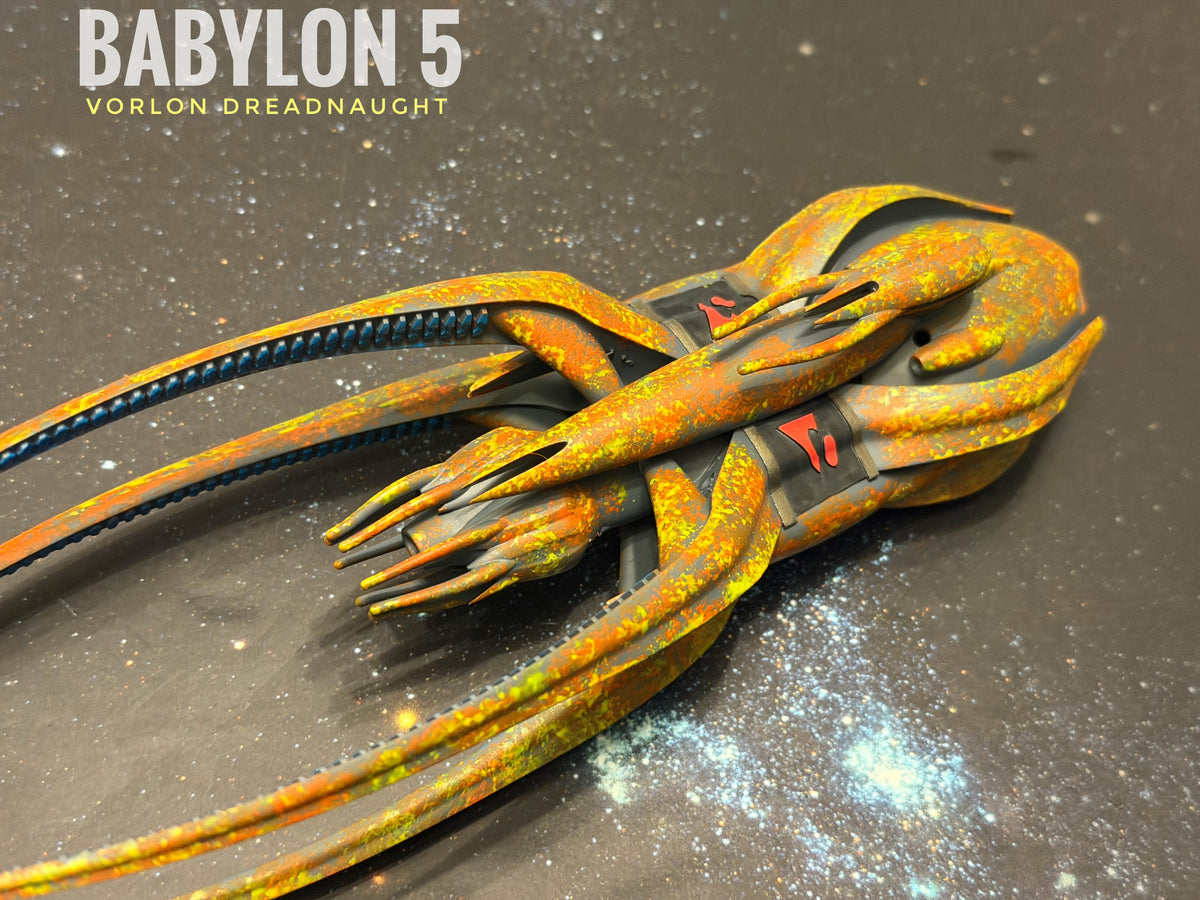 Babylon 5 Vorlon Dreadnought HIGH detail 16k 3D resin print FanArt (Star Wars armada scale)
