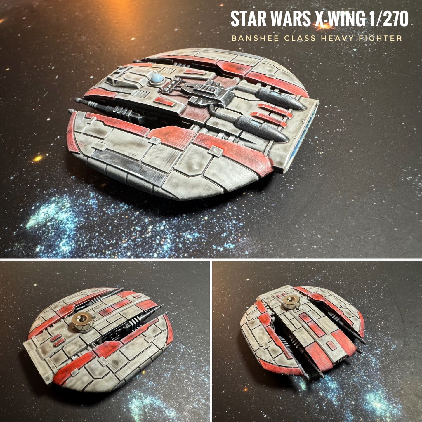 Star Wars X-Wing 1/270 Banshee Class Heavy Fighter • Painted or Raw/Unpainted 12k HRres 3D