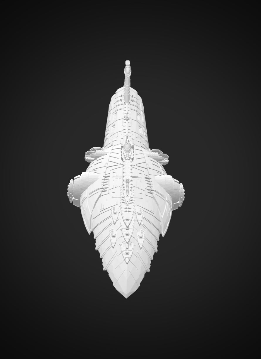 Star Wars Armada CIS Subjugator class Dreadnaught Raw/Unpainted -or- Hand Painted Model 3D 14k Resin