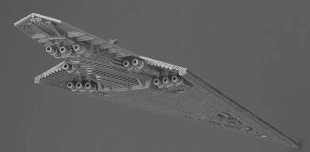 Star Wars Armada Executor Super Star Destroyer 16k Hi-res 3D Print