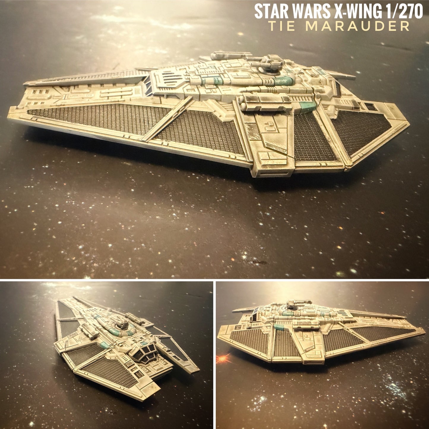 Star Wars X-Wing 1/270 Tie Marauder 16k 3D print