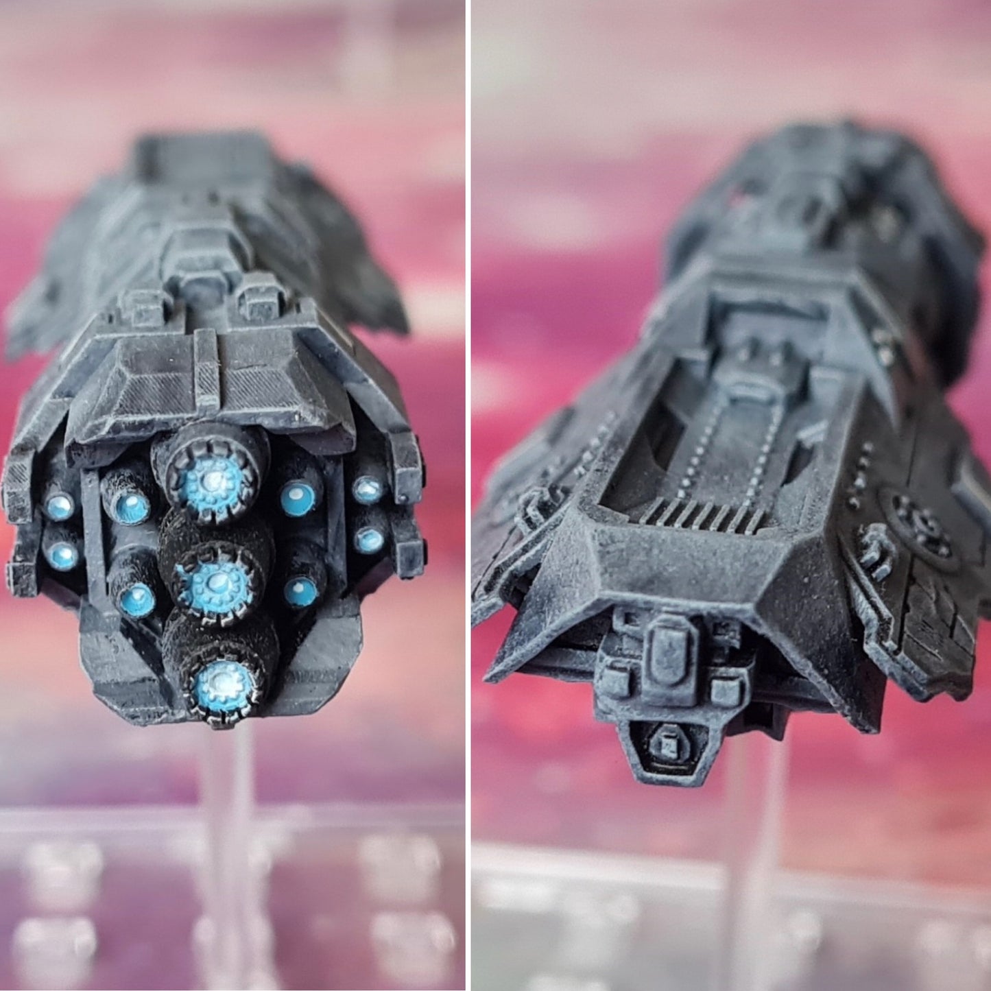 HALO Fleet Battles (Star Wars Armada scale) UNSC Neptune-Class Light Cruiser Hand-Painted or Raw 14k 3D Resin Print
