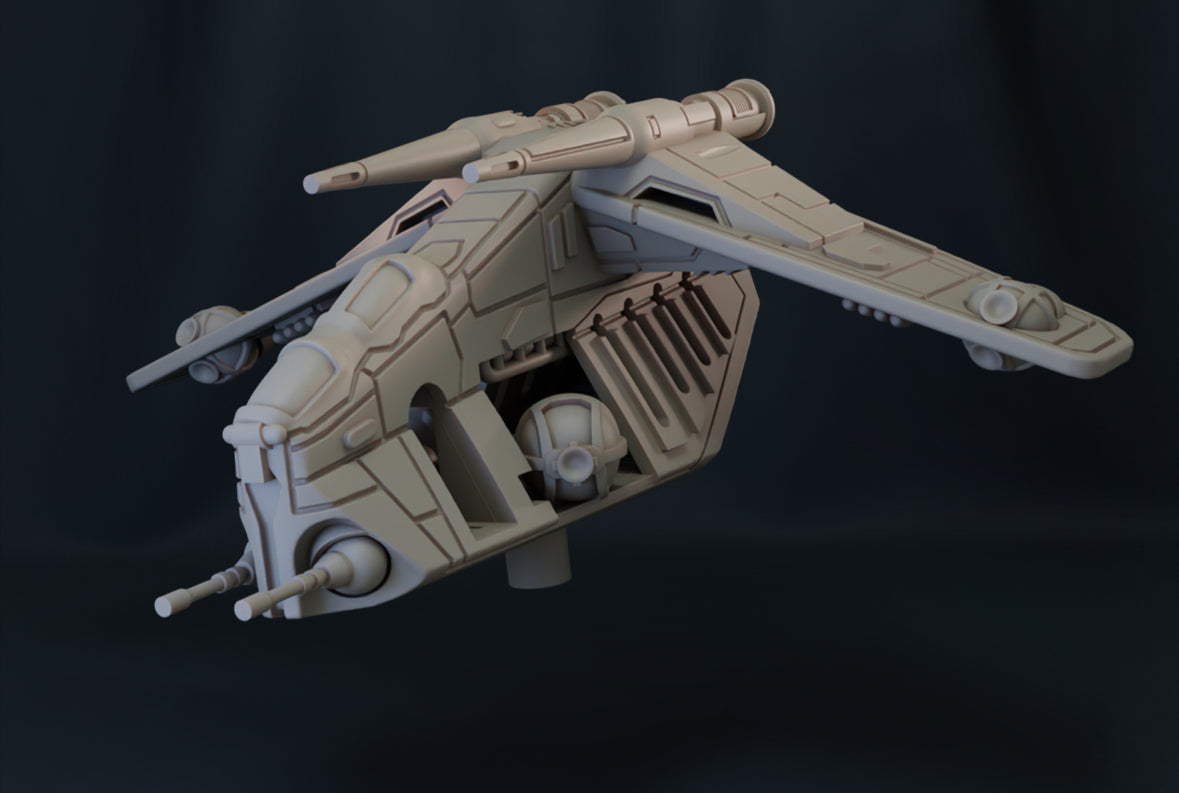 Star Wars X-Wing 1/270 Clone LAAT/i Low Altitude Assault Transport 12k HiRes 3D