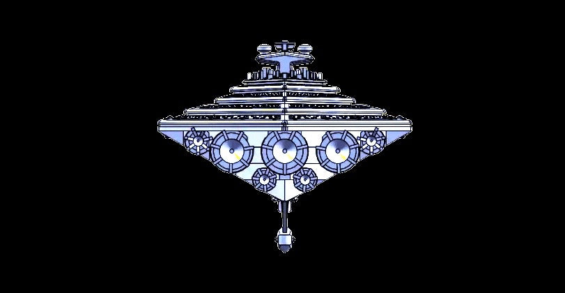 Star Wars Armada Dark Empire ECLIPSE Super Star Destroyer Raw OR Fully hand-painted Model 3D 12k Resin