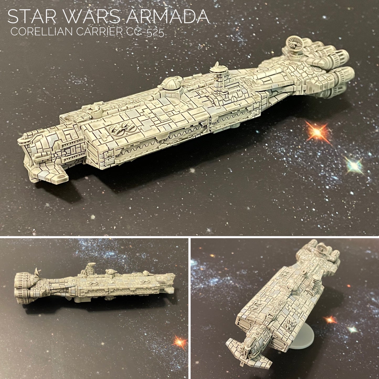 Star Wars Armada Corellian Carrier 525 16k 3D print