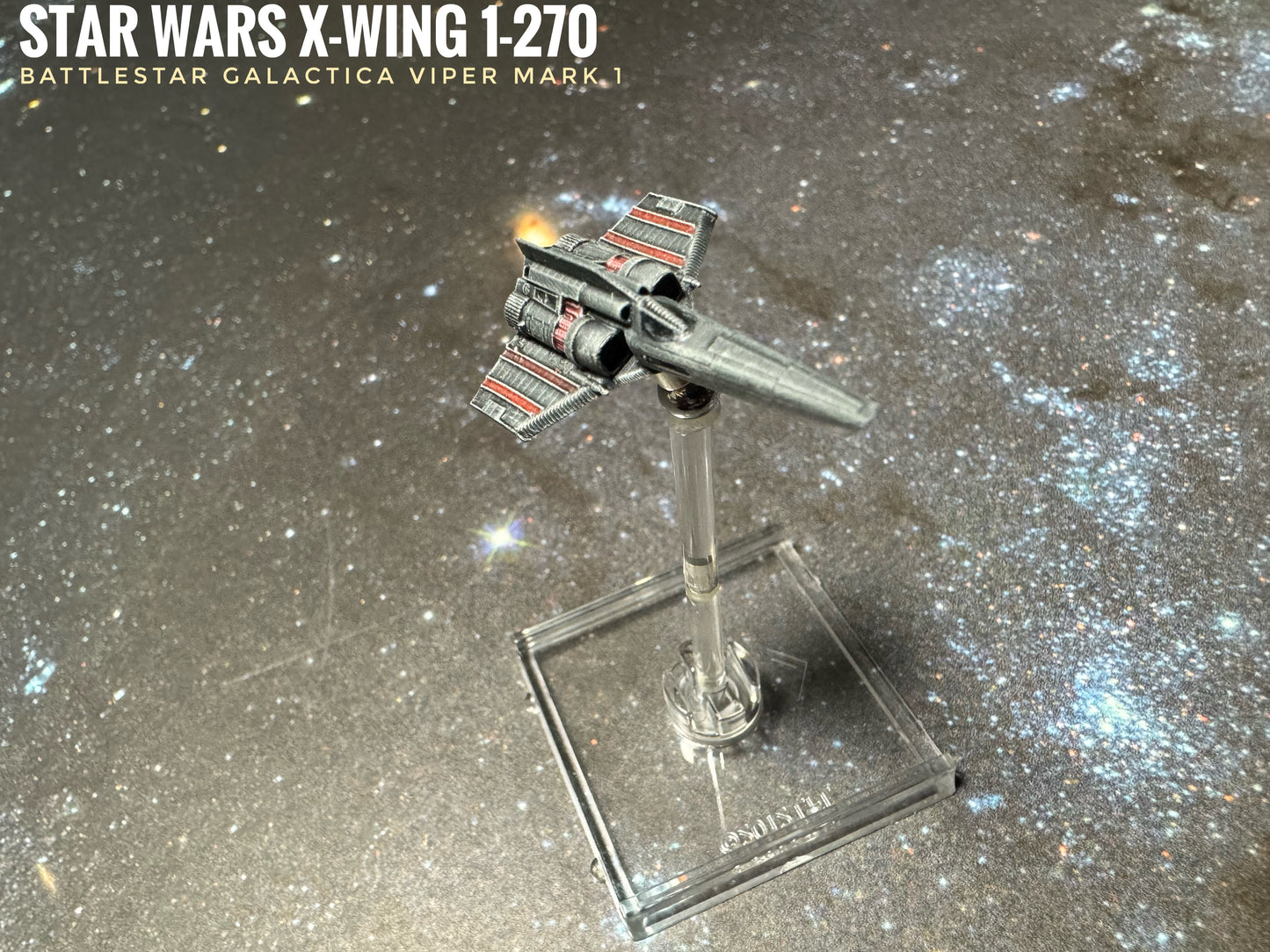 Star Wars X-wing 1/270 TOS 1978 Battlestar Galactica Viper Mark 1 Raw or HAND PAINTED