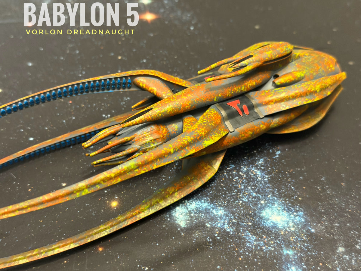 Babylon 5 Vorlon Dreadnought HIGH detail 16k 3D resin print FanArt (Star Wars armada scale)
