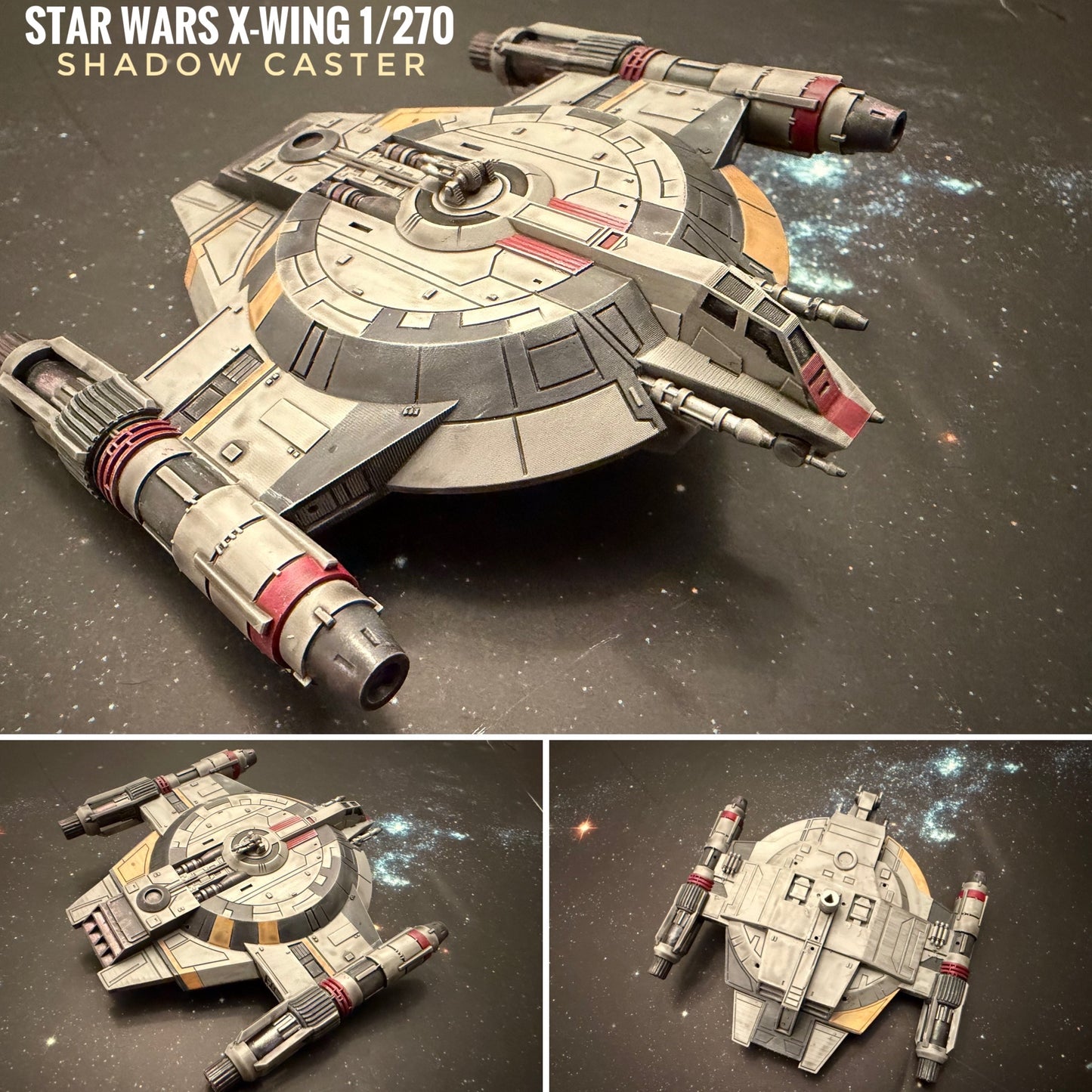 Star Wars X-Wing 1/270 Shadow Caster 14k 3D