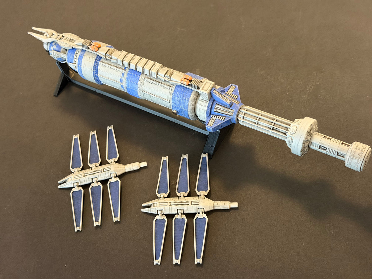 Babylon 5 Earth Alliance Space Station HIGH detail 3D print FanArt