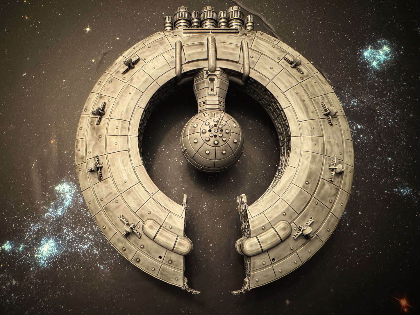 Star Wars Armada CIS Lucrehulk Battlecruiser Raw/Unpainted -or- Hand Painted Model 3D 14k Resin