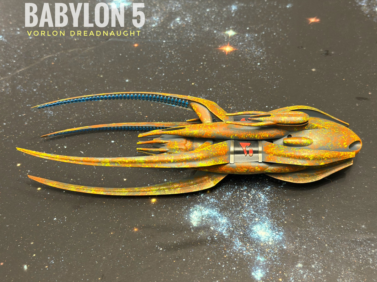 Babylon 5 Vorlon Dreadnought HIGH detail 16k 3D resin print FanArt (Star Wars armada scale)