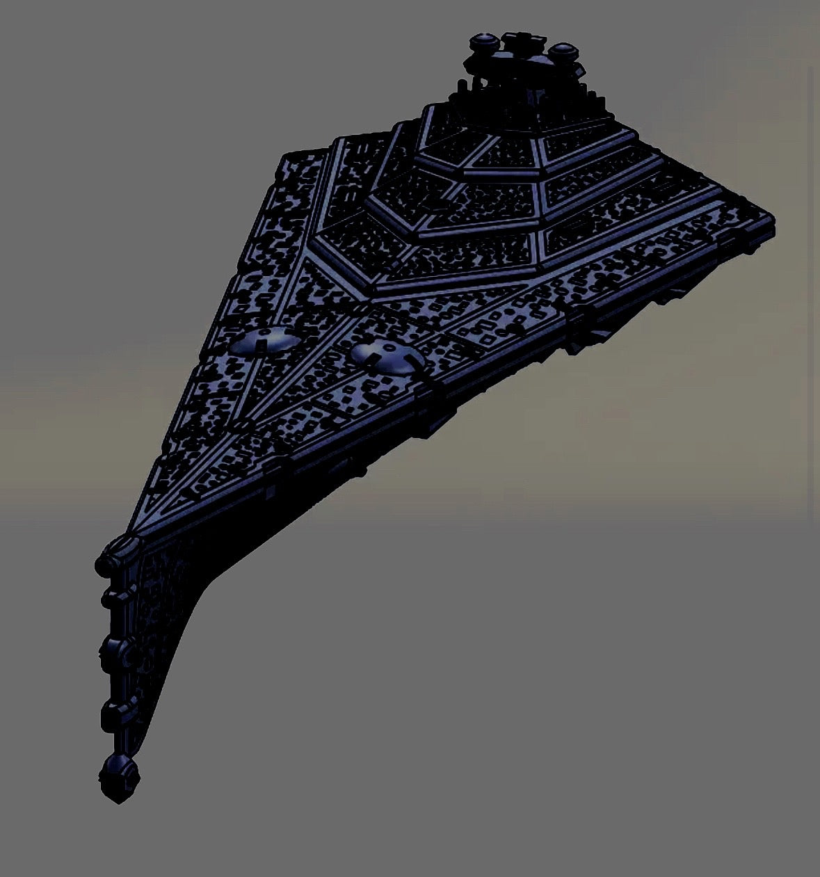 Star Wars Armada Dark Empire ECLIPSE Super Star Destroyer Raw OR Fully hand-painted Model 3D 12k Resin