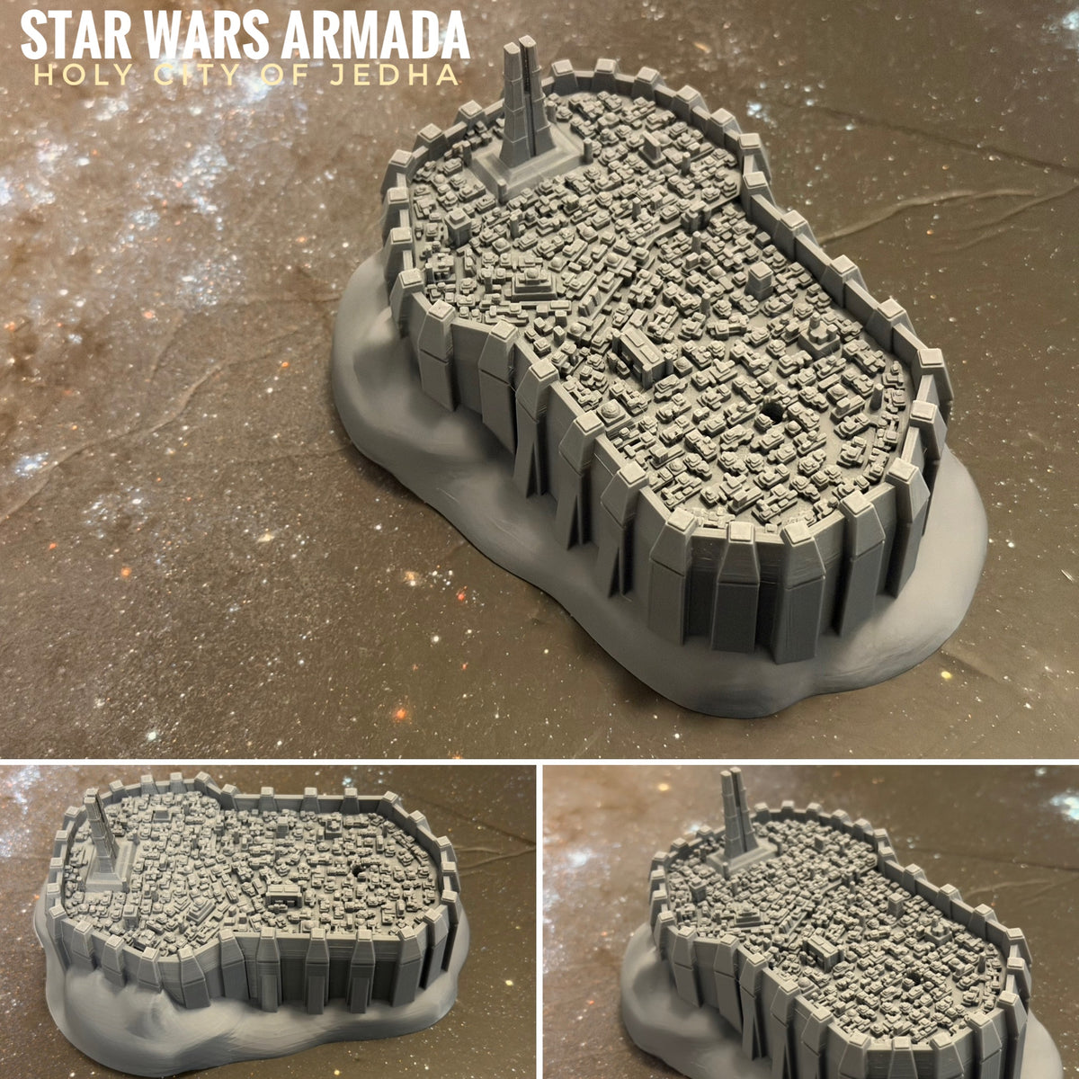 Star Wars Armada Holy City of Jedha (Rogue One) 16k 3D print