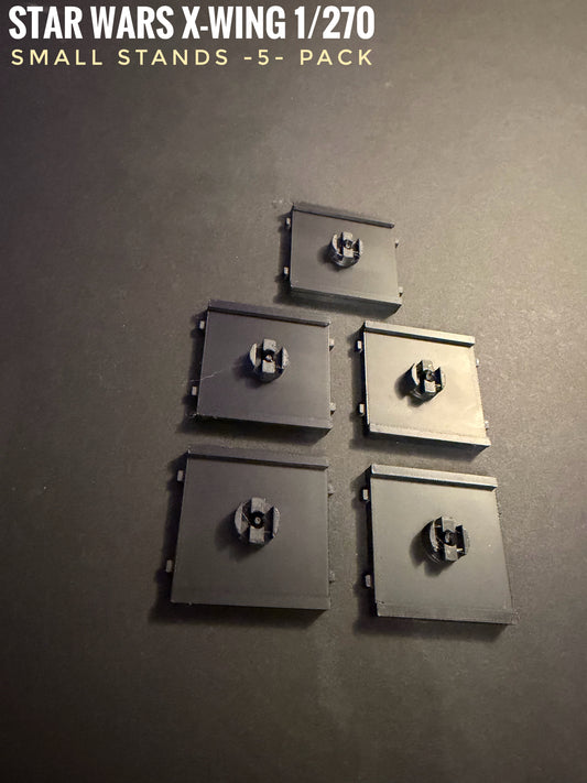 Star Wars X-Wing 1/270 SMALL ship Bases with Pegs (5 Pack) Hi-res 3D Print