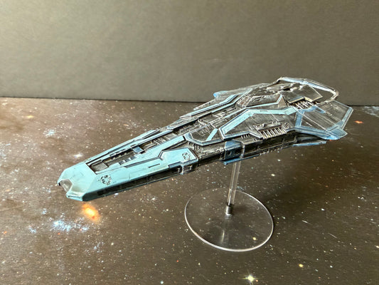 Elite: Dangerous Federal Corvette (1000:1 = 167.8mm L) Hand Painted 14k 3D FanArt